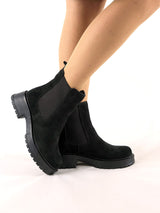 Hakiki Deri Kauçuk Taban Kadın Chelsea Bot