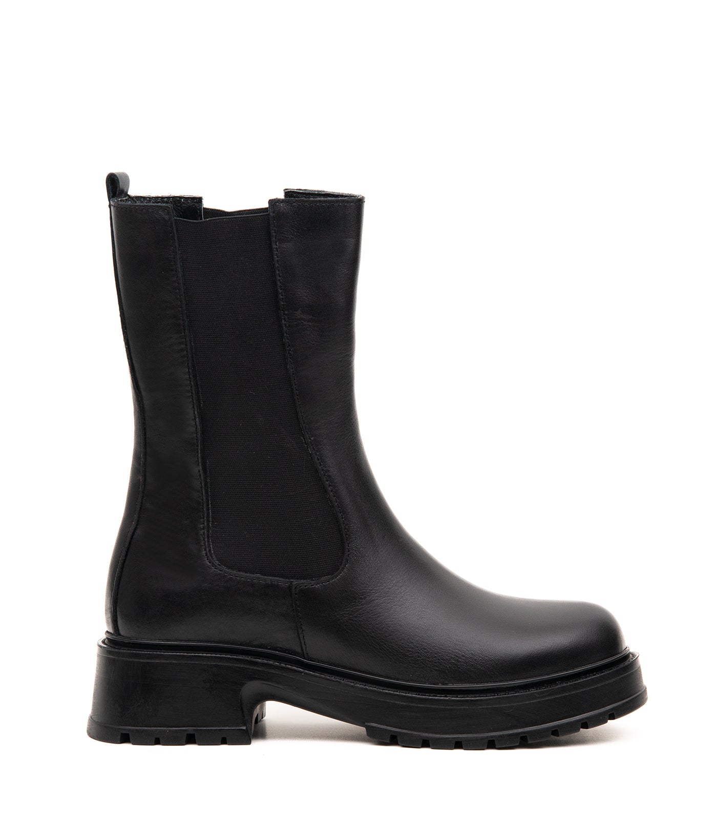 Hakiki Deri Kauçuk Taban Chelsea Kadın Bot