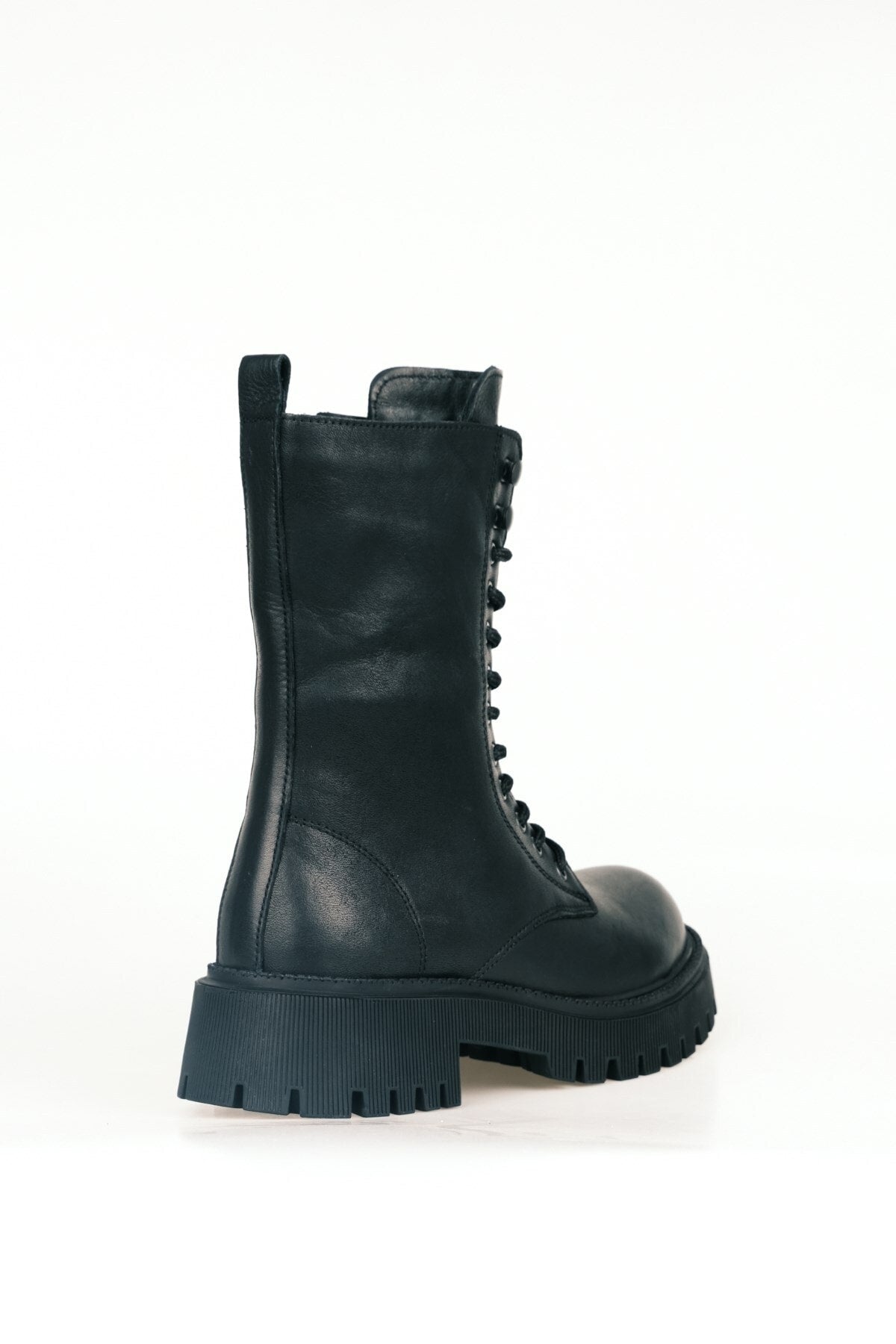 Kadın Postal Bot Hakiki Deri Kalın Taban